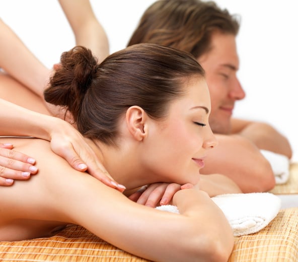 Couple Receiving a Body Massage